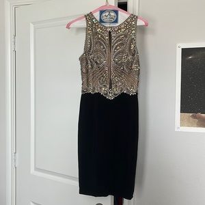 Iridescent & Black Dress